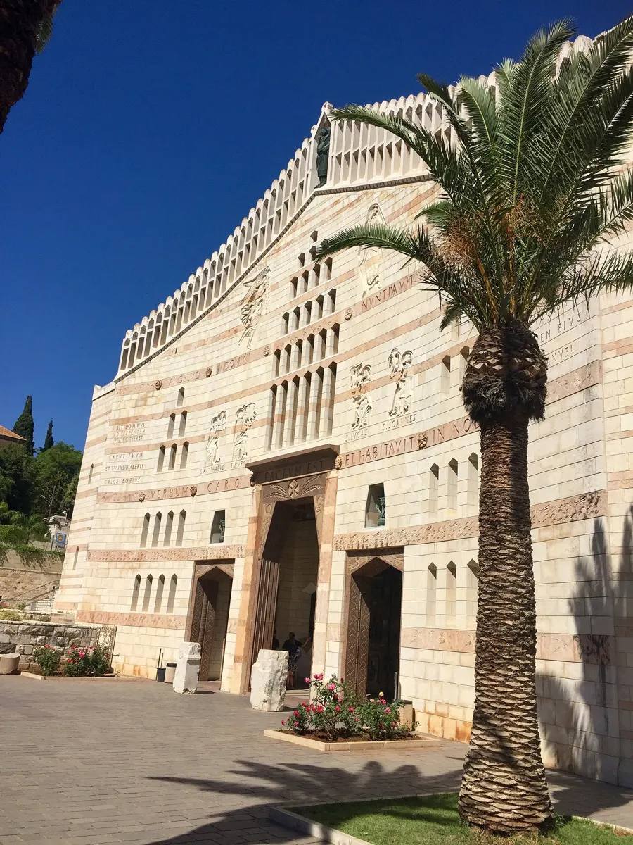 The Basilica of the Annunciation in Nazareth on a Nazareth and Sea of Galilee tour