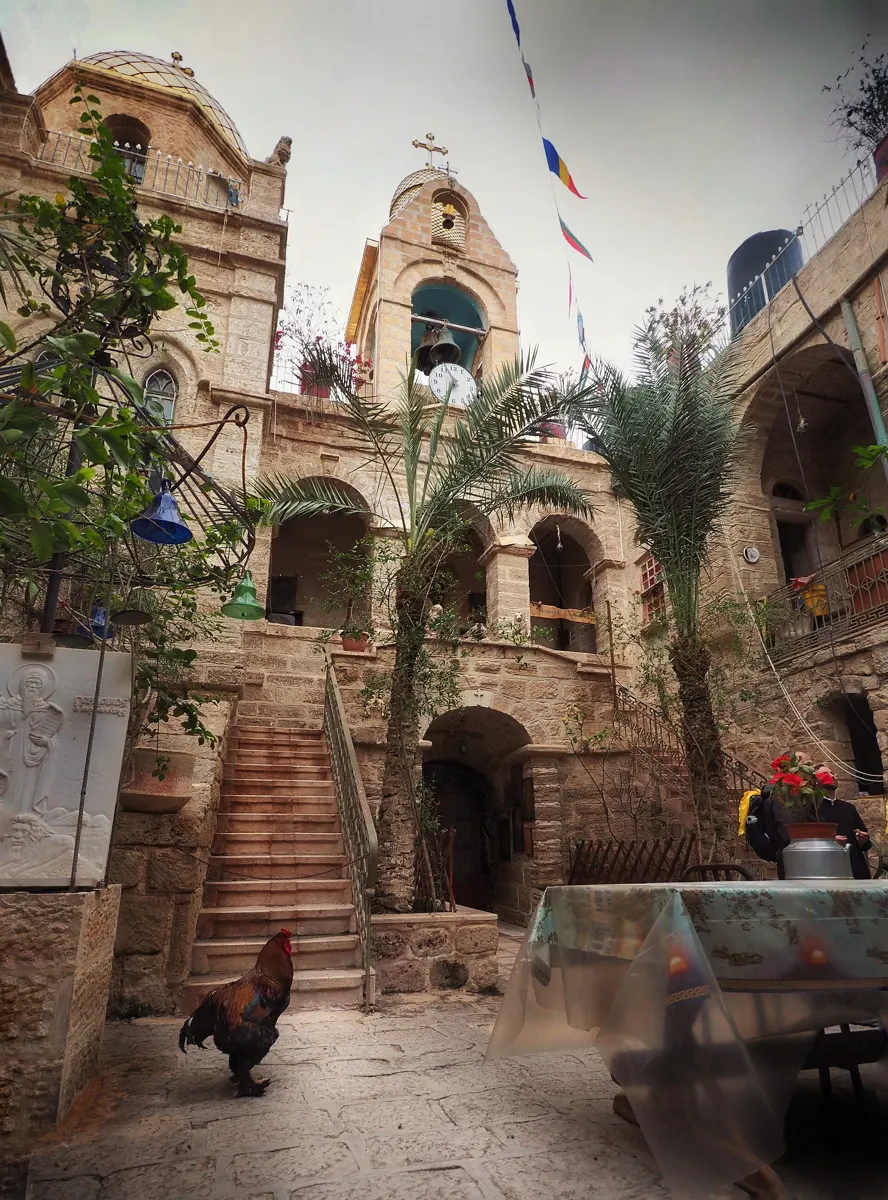 The St Gerasimos monastery at Deir Hijleh, near the Qasr al-Yahud baptism site