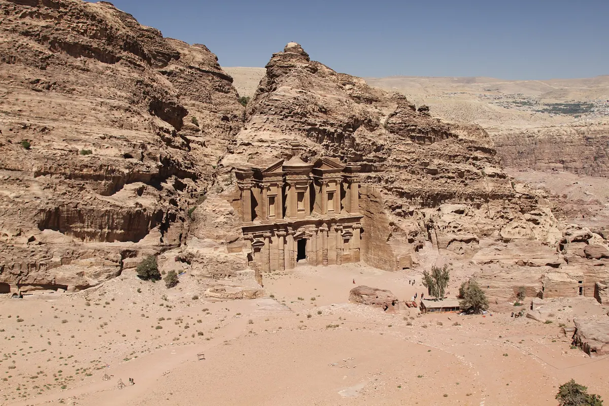 The Monastery at Petra, a climb on day two of the trip from Jerusalem to Petra