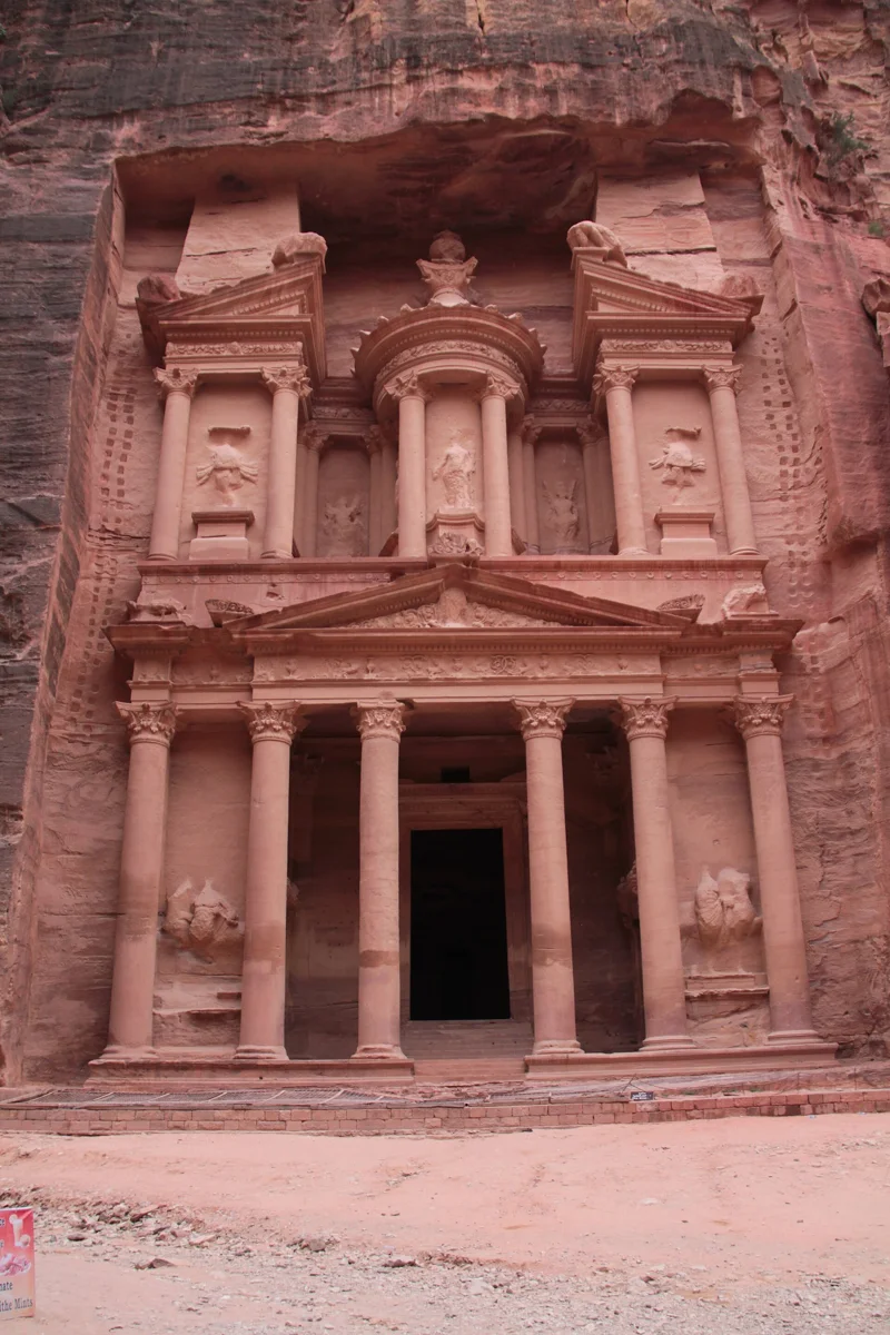 The Treasury at Petra, reached from Jerusalem on a two-day trip rather than a day trip