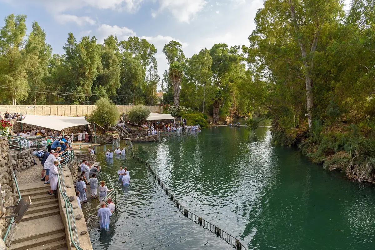The Yardenit baptism site in the Galilee, often confused with Qasr al-Yahud